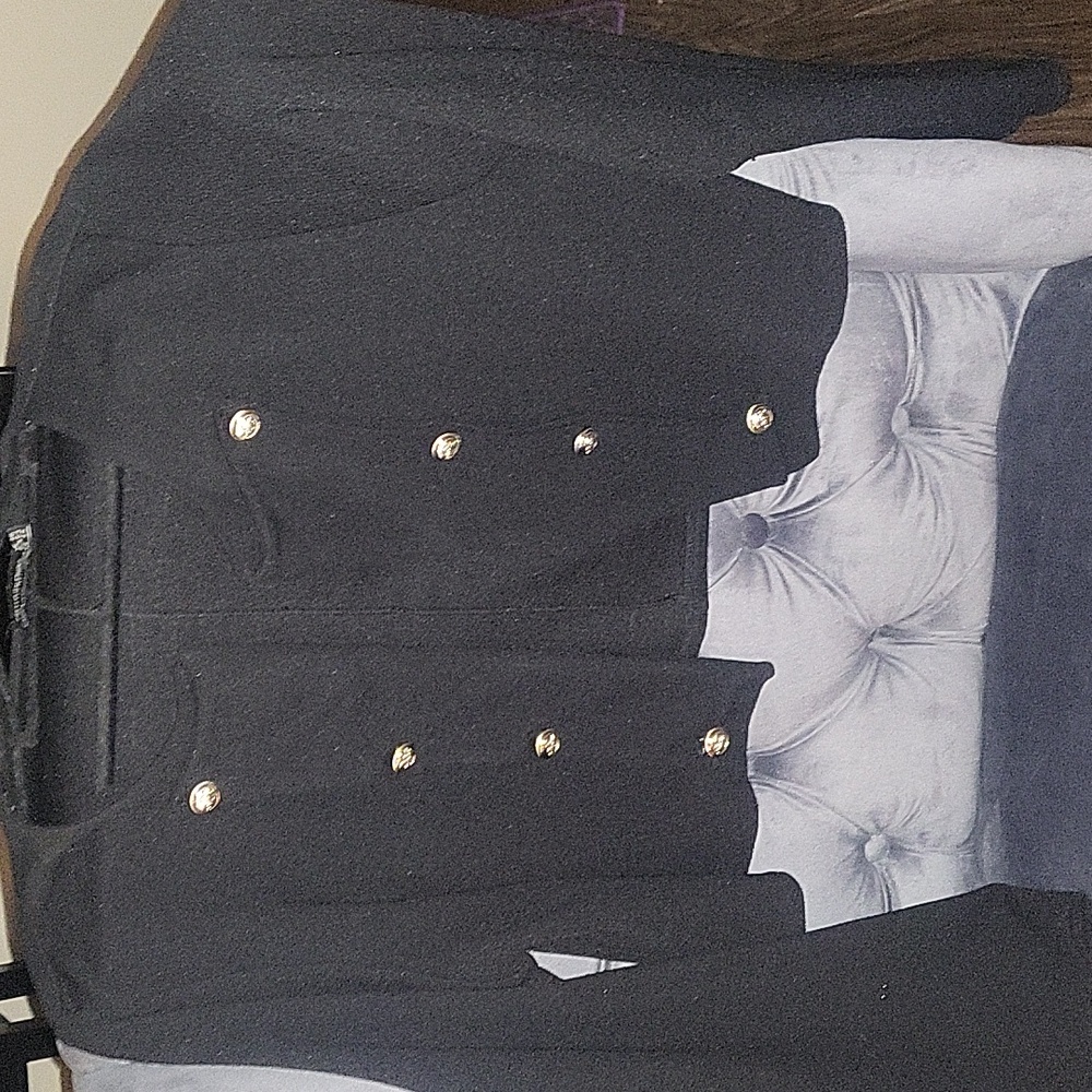 Black Jacket with Silver Buttons